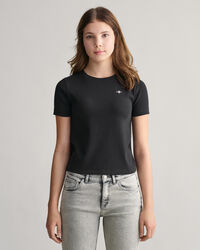 Teen Girls Shield Ribbed T-Shirt