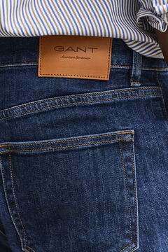 Slim Clean Wash Jeans — MID BLUE 4
