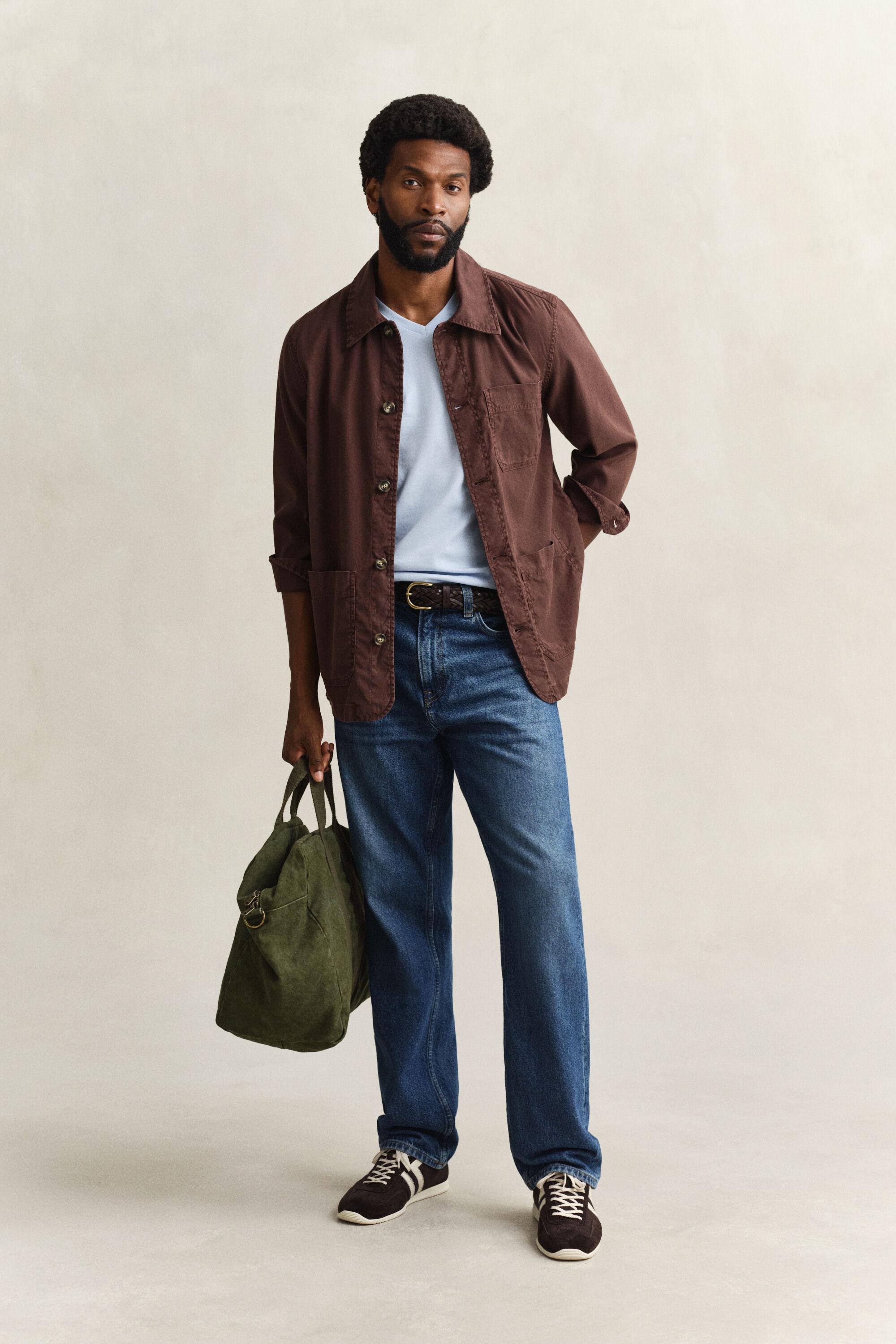 Slim Fit Shield V-Neck T-Shirt