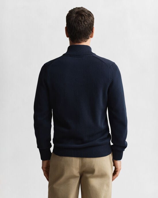 Casual Cotton Half-Zip Sweater