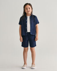 Kids Linen Short Sleeve Shirt