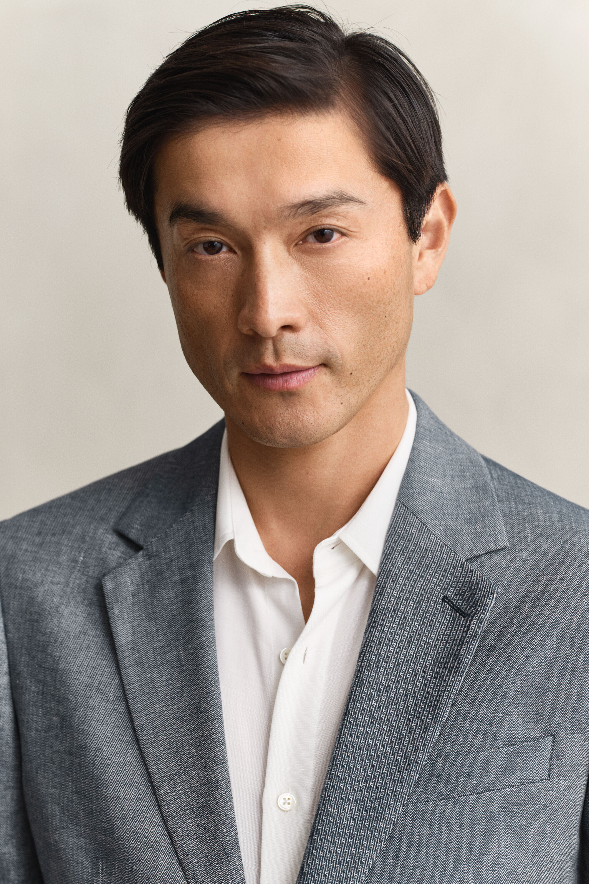 Indigo Herringbone Suit Jacket