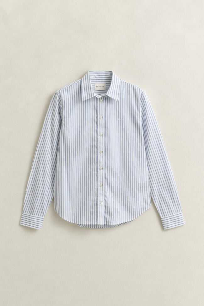 Regular Fit Striped Poplin Shirt