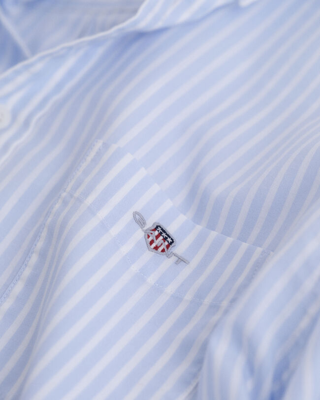 Teens Shield Striped Poplin Shirt