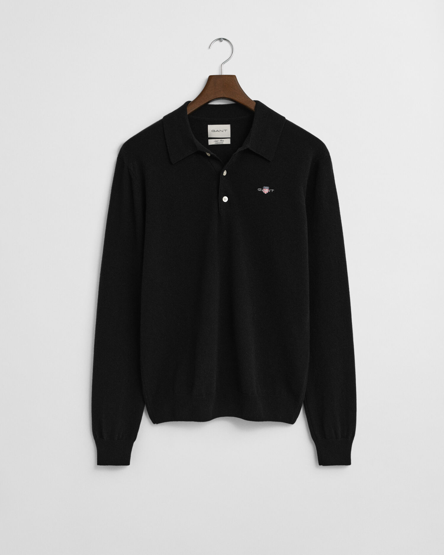Superfine Lambswool Polo Sweater