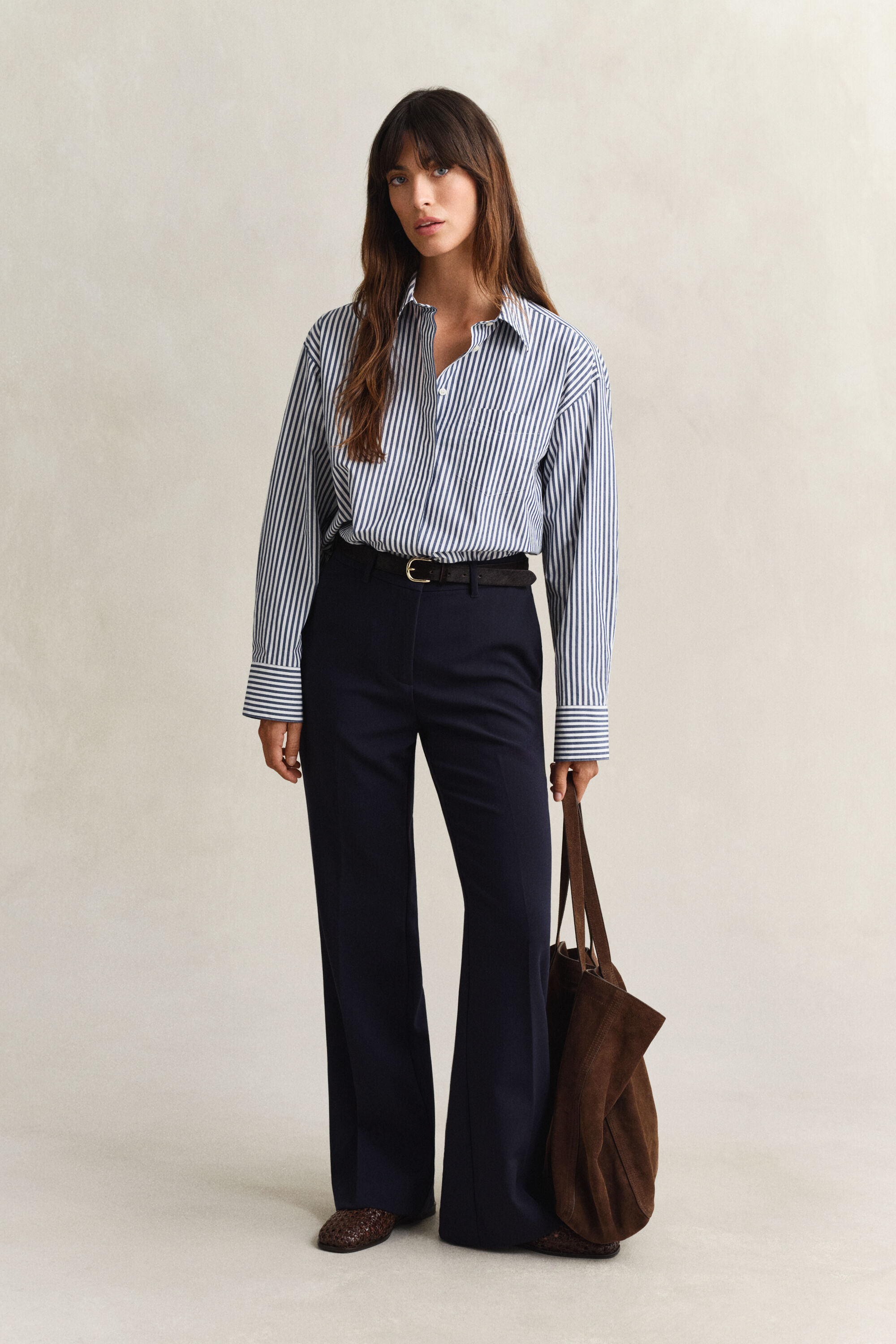 Striped Poplin Shirt