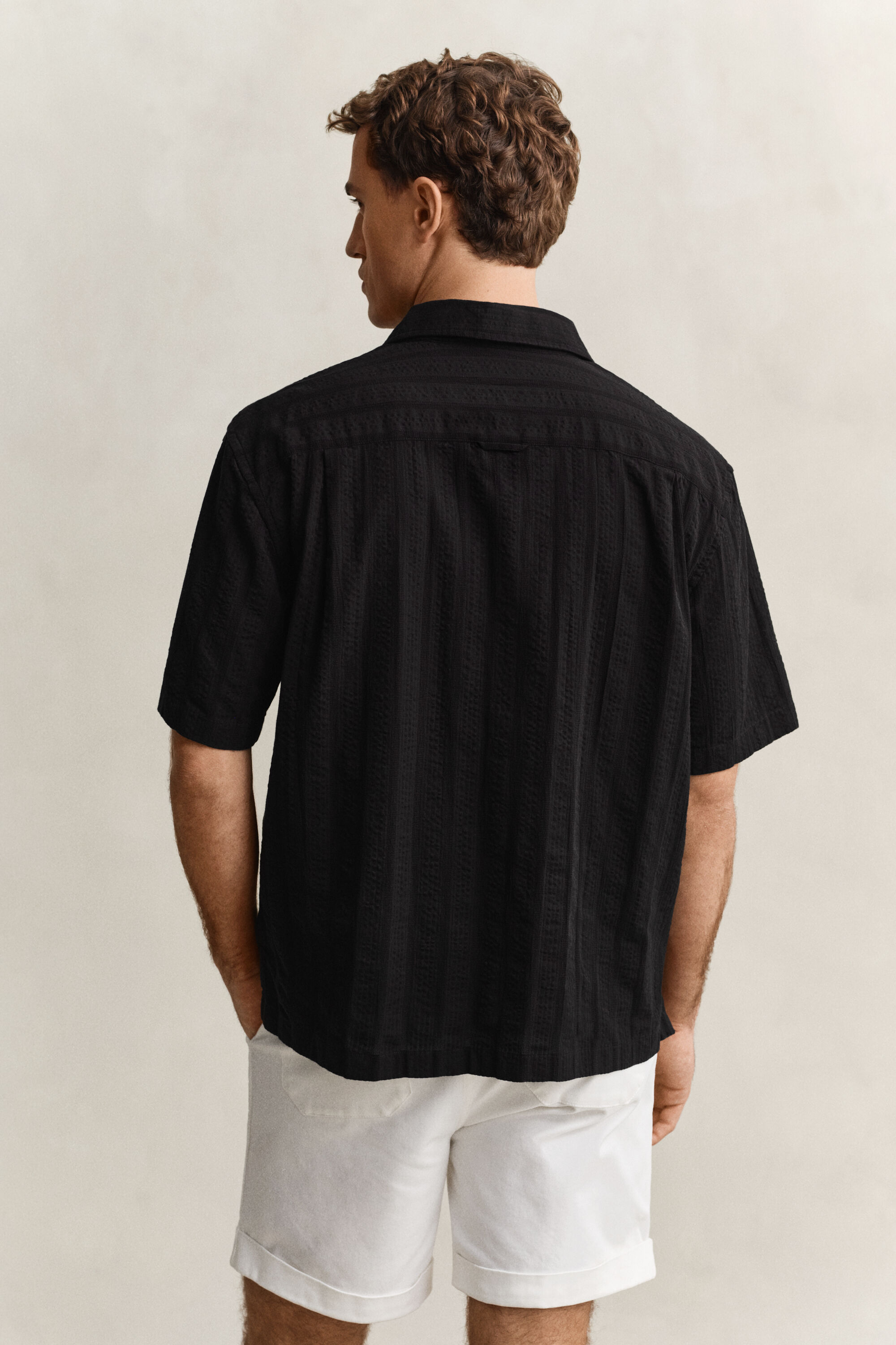 Relaxed Fit Dobby Striped Shirt