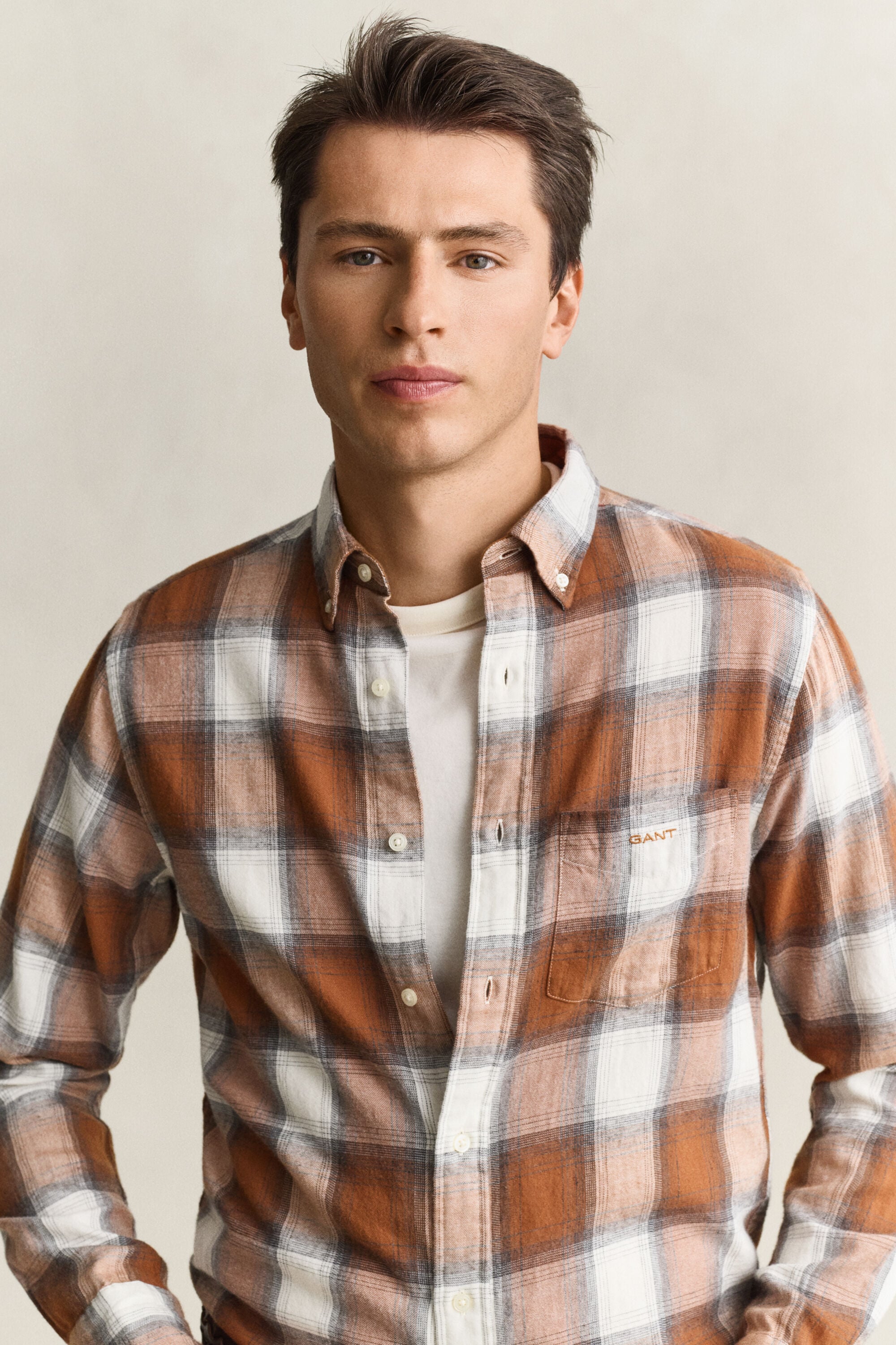 Checked Windblown Flannel Shirt