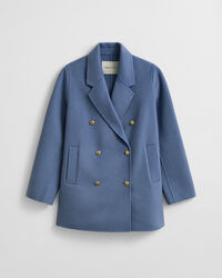 Handstitched Detail Pea Coat