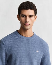 Mini Cable Knit Crew Neck Sweater