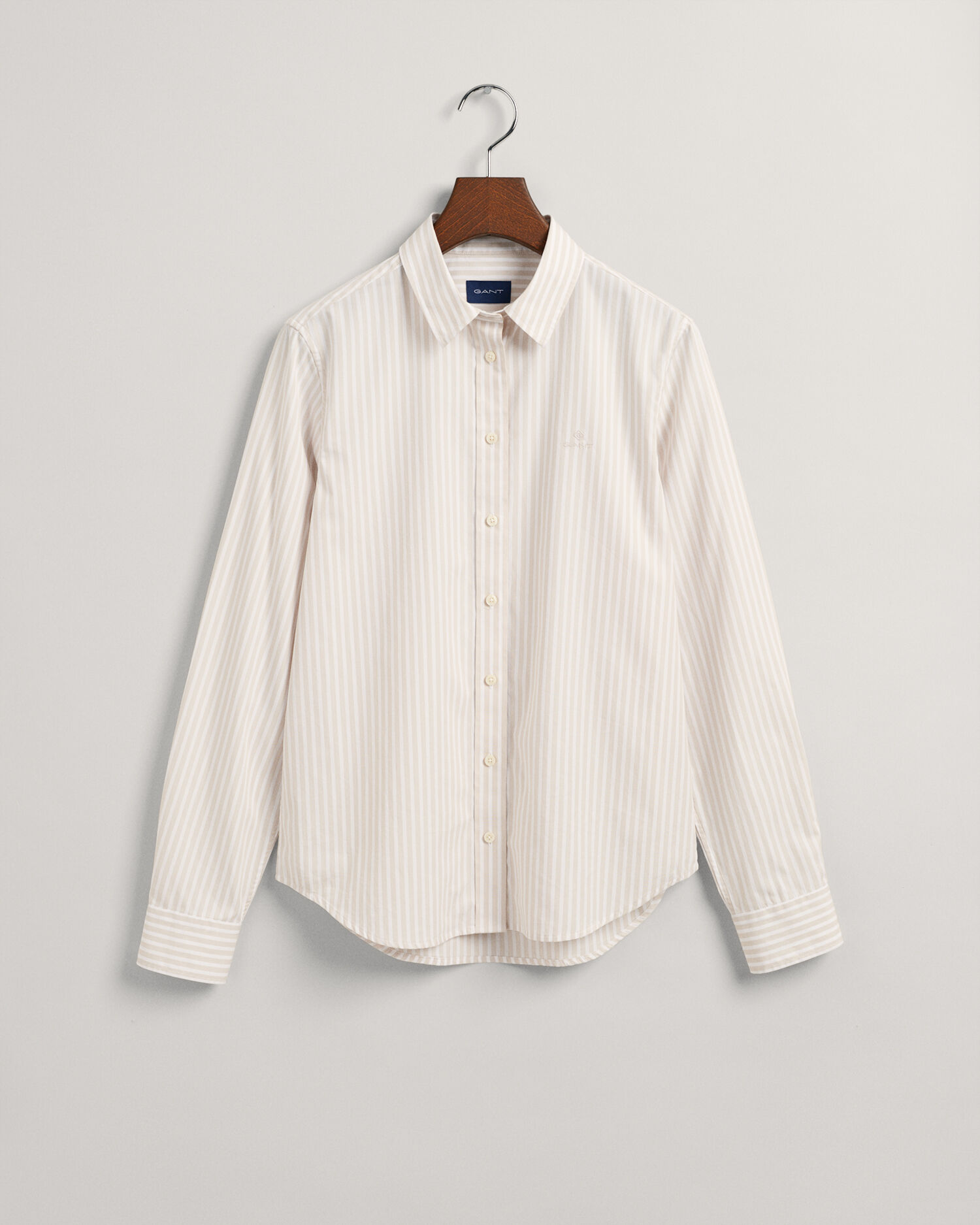 Regular Fit Striped Broadcloth Shirt - GANT