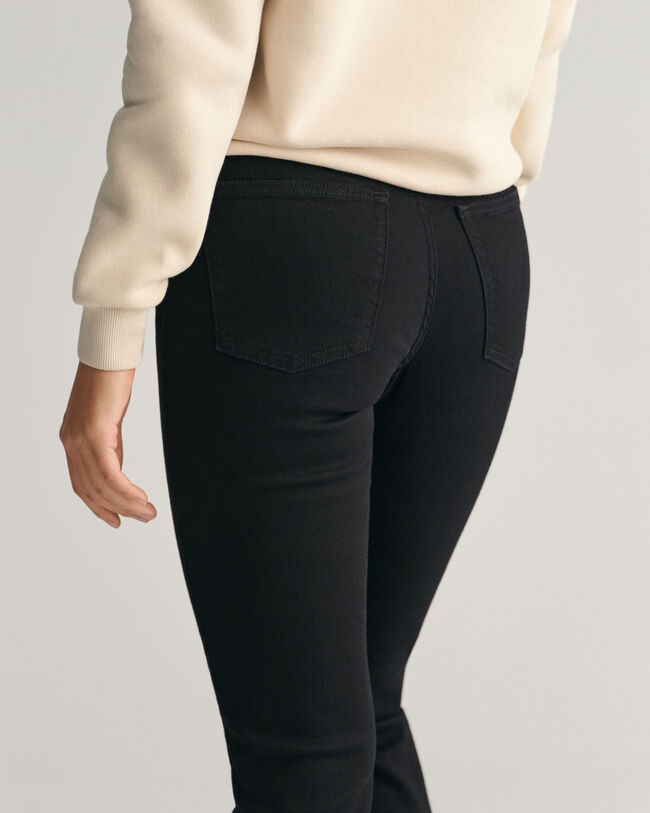 Gant Women's Cotton Stretch Pants EU 38 Concrete Grey