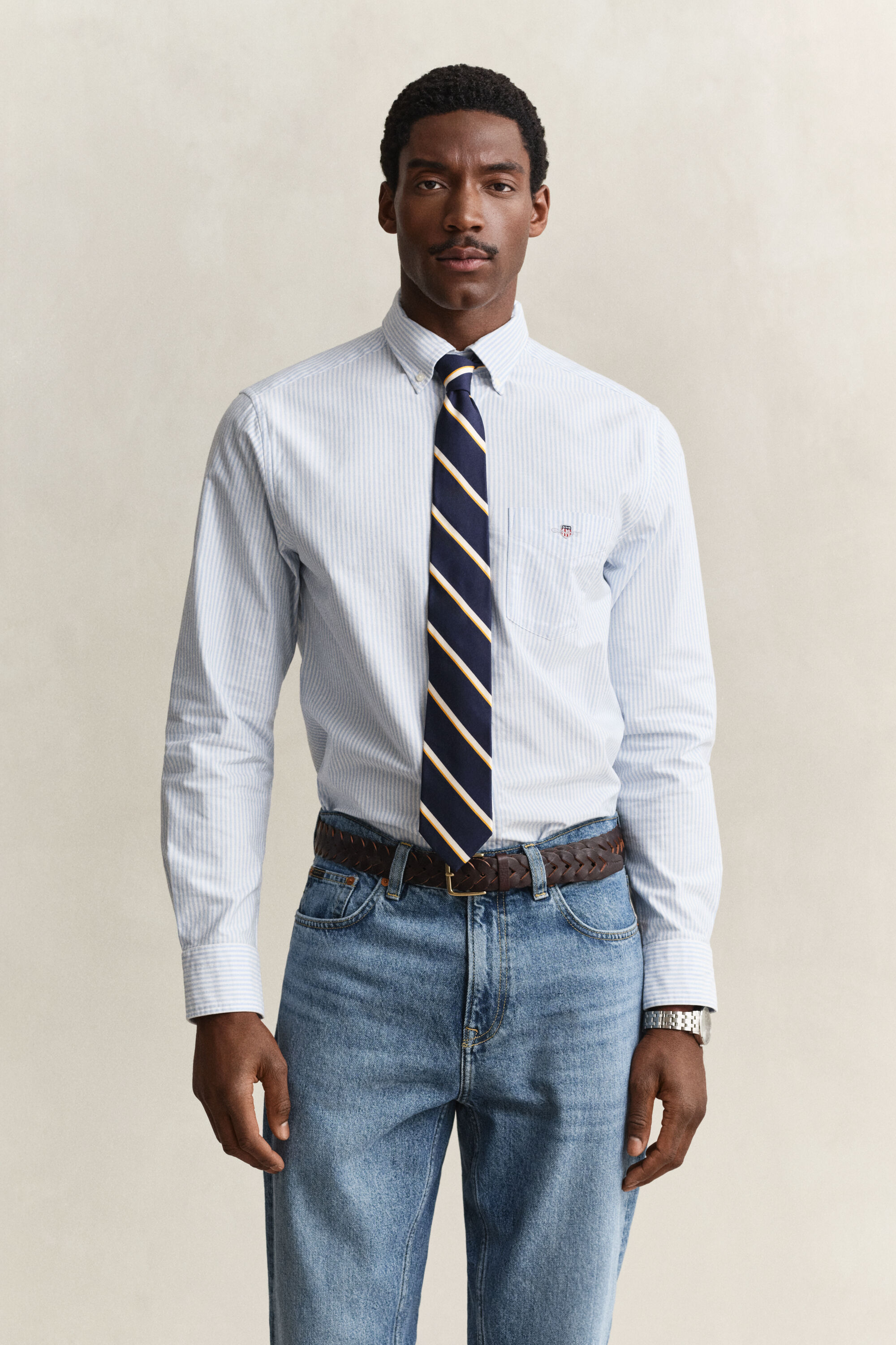 Classic Regular Striped Oxford Shirt