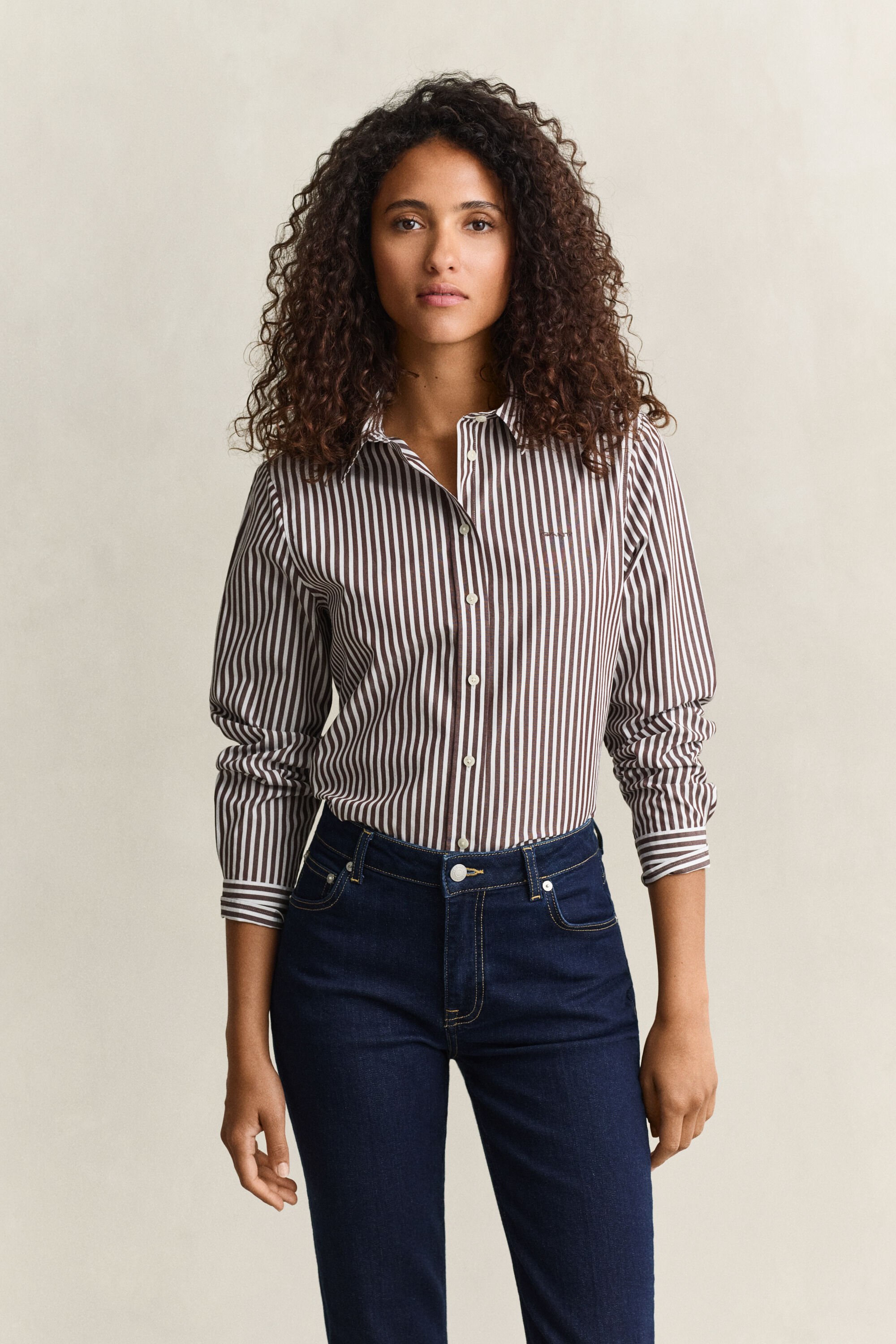 Classic Regular Striped Poplin Shirt