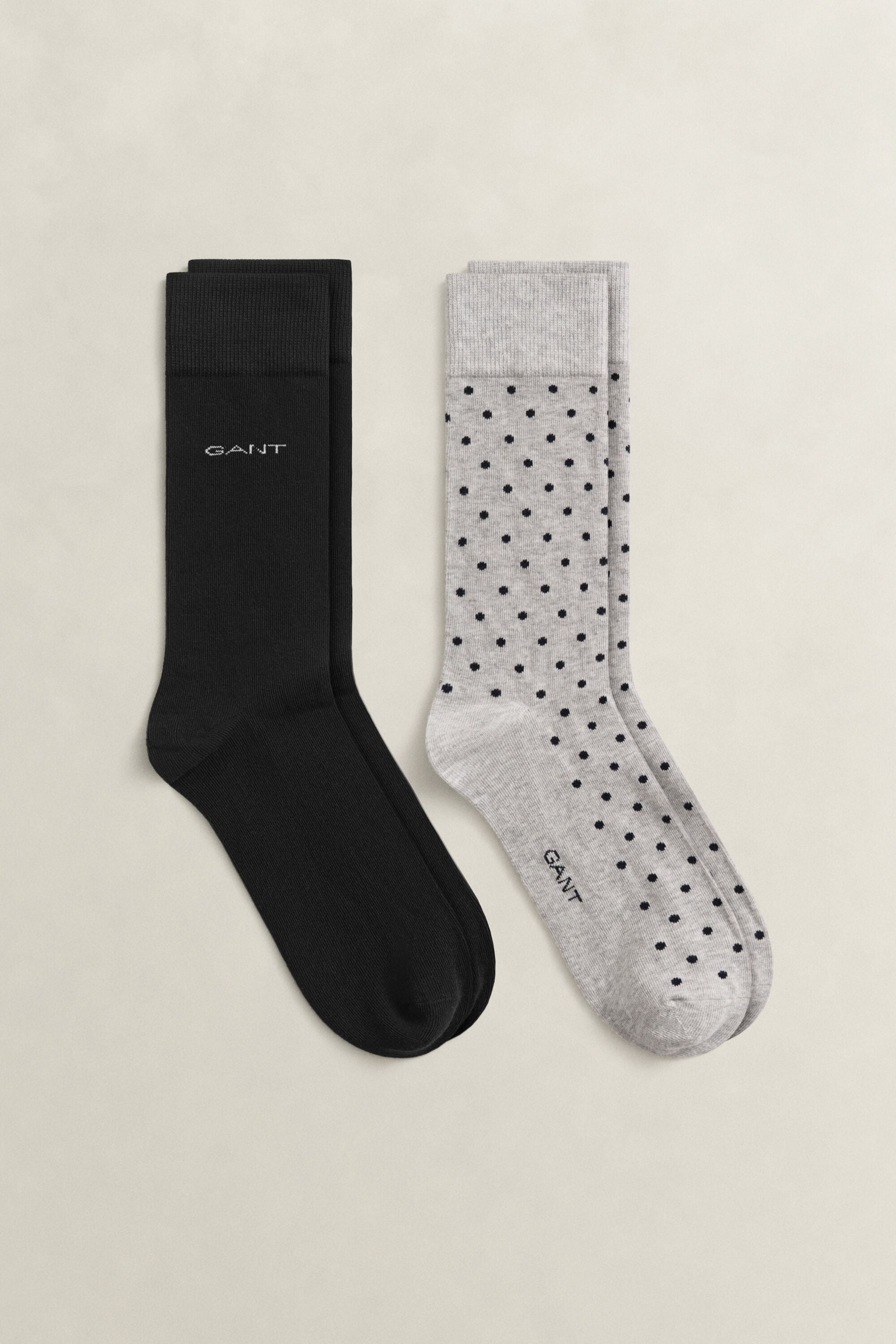 2-Pack Dot & Solid Socks