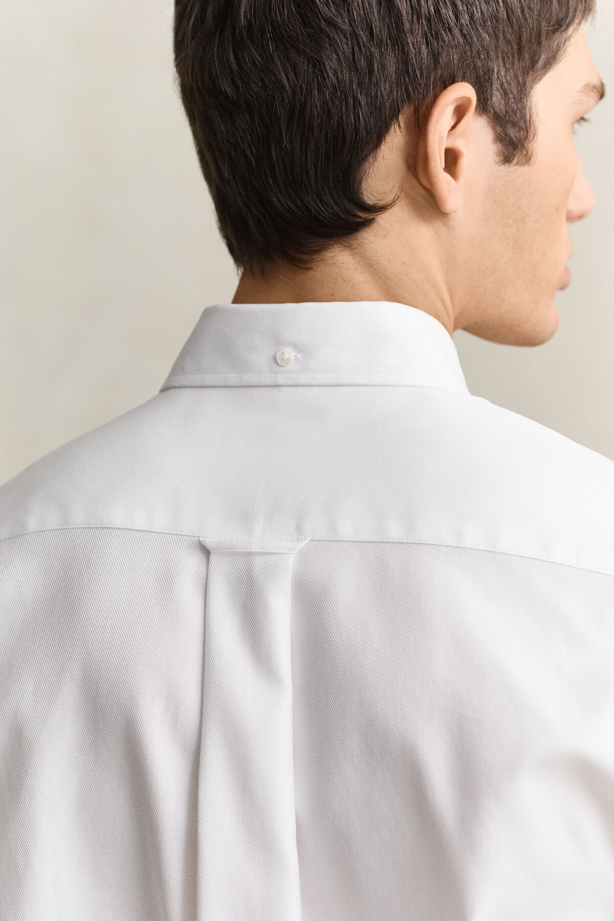 Twill Dress Shirt — WHITE