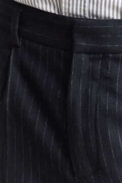 Tapered Wool Flannel Pants — EVENING BLUE 4