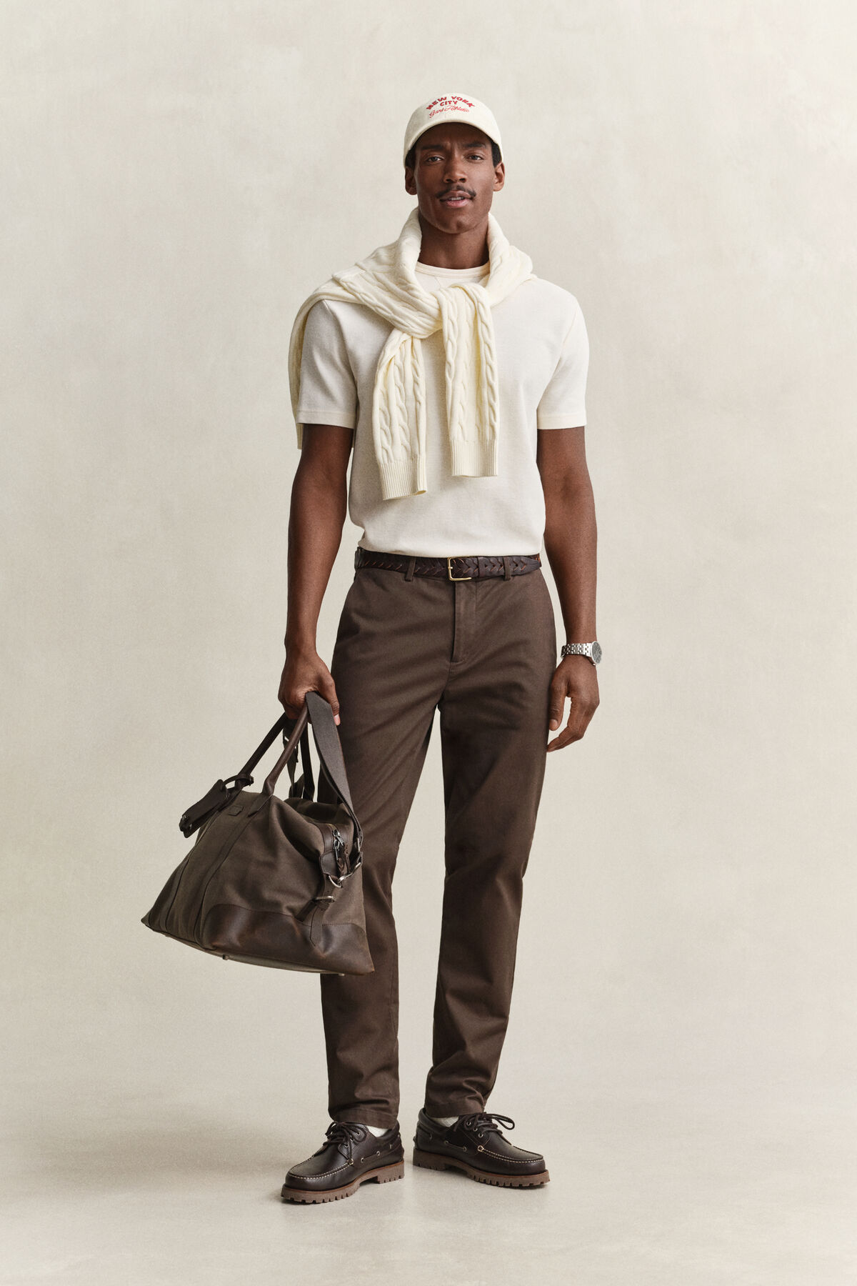 Slim Smart Chinos — SHADOW BROWN