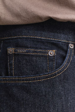 Slim Clean Wash Jeans — DARK BLUE 3