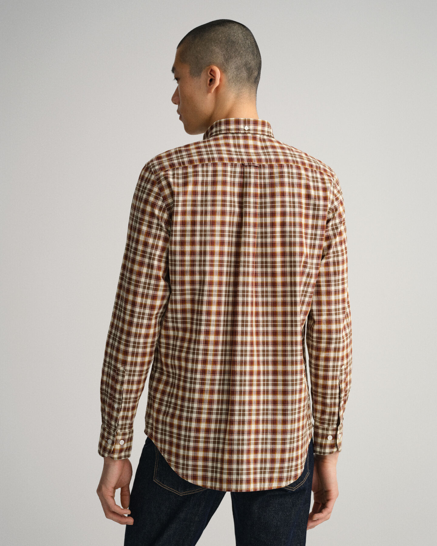 Regular Fit Broadcloth Tartan Shirt