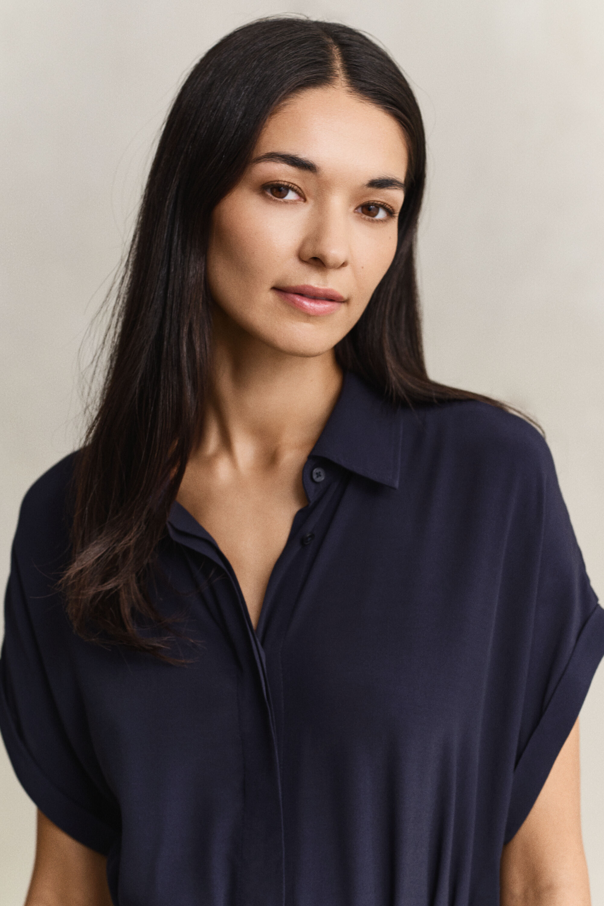 Cap Sleeve Shirt Dress