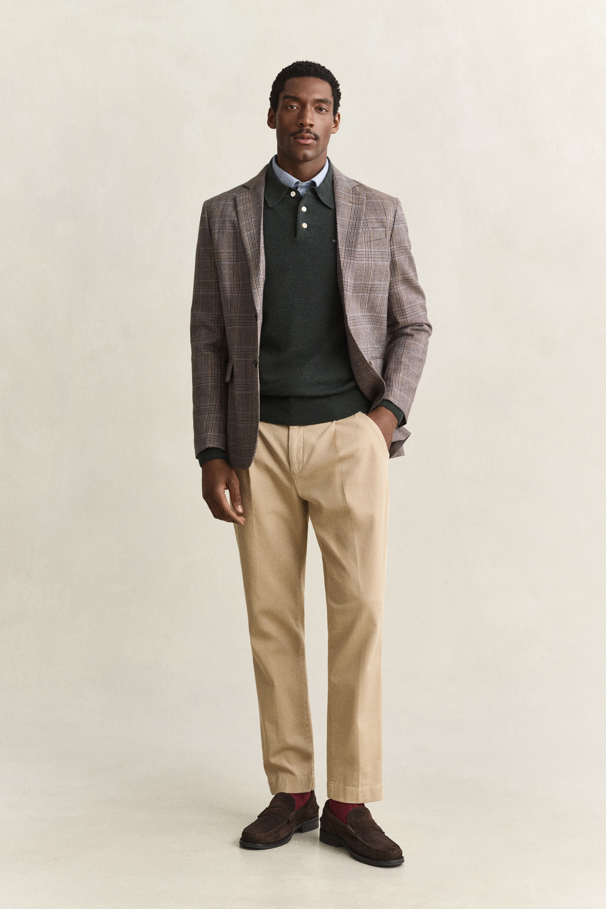 Superfine Lambswool Polo Sweater