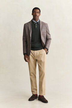 Superfine Lambswool Polo Sweater — DARK MOSS GREEN 5