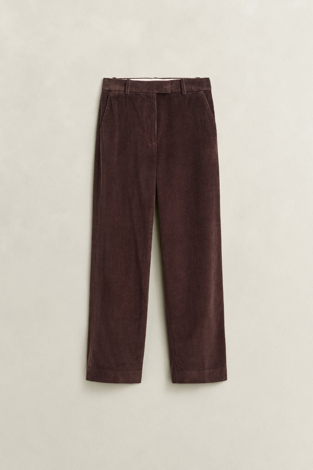 Tailored Corduroy Pants — DEEP BROWN