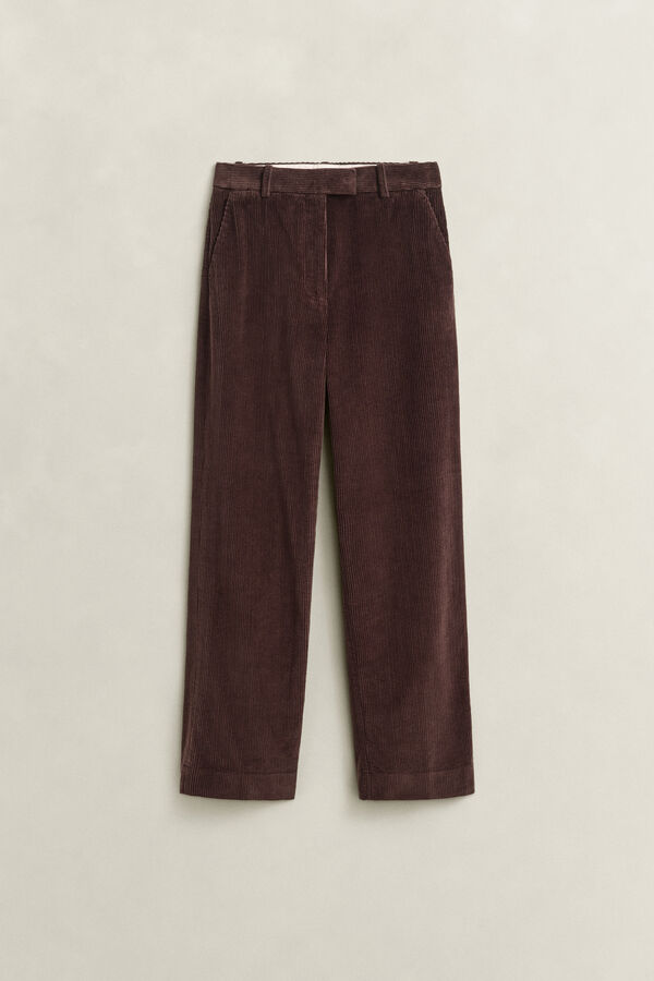 Tailored Corduroy Pants — DEEP BROWN