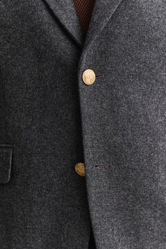 Classic Flannel Wool Club Blazer — DUSKY ANTHRACITE 4