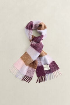 Checked Alpaca Wool Scarf — MULTICOLOR 1