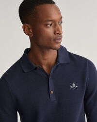 Cotton Piqué Polo Sweater
