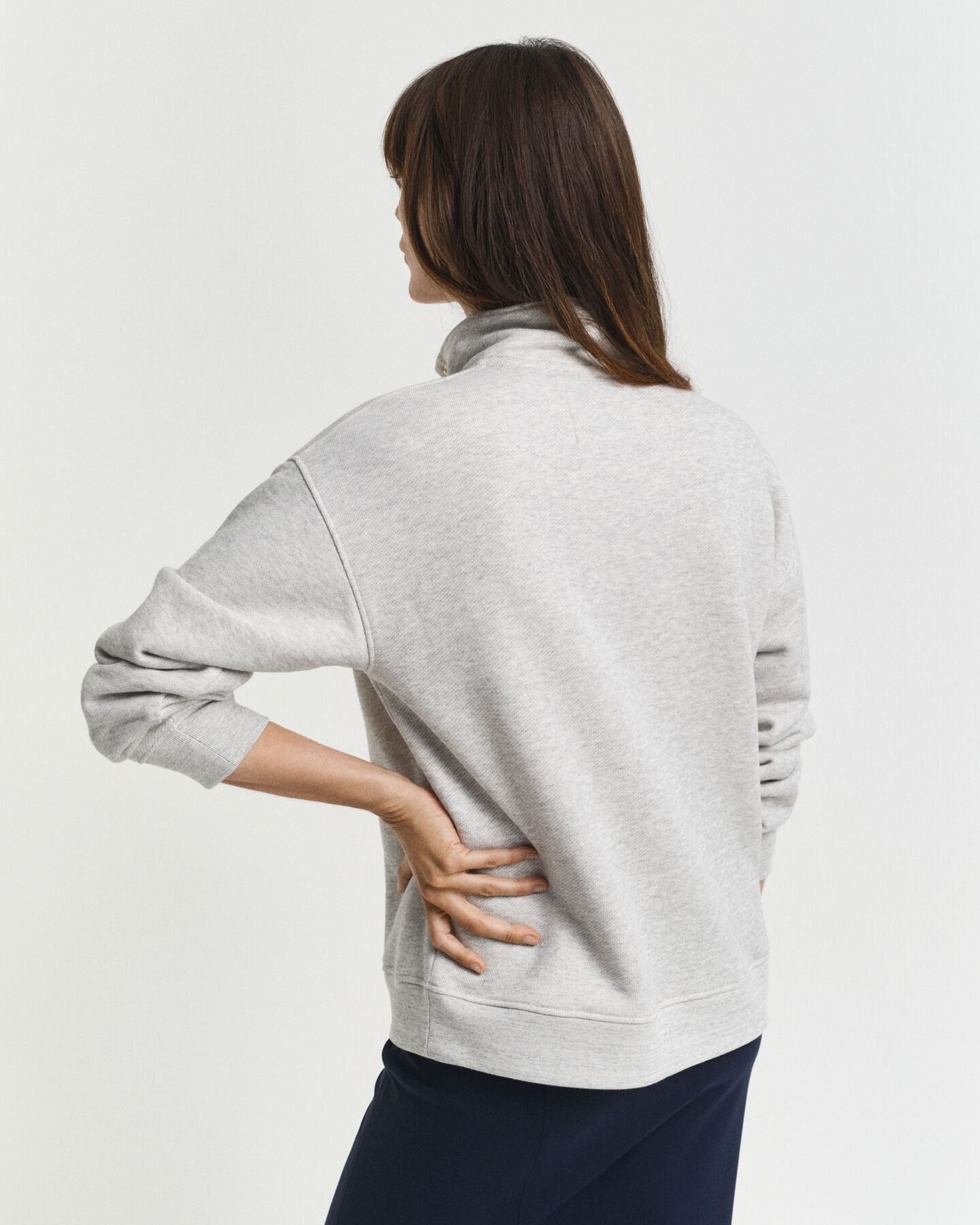 G-Badge Half Button-Up Sweatshirt