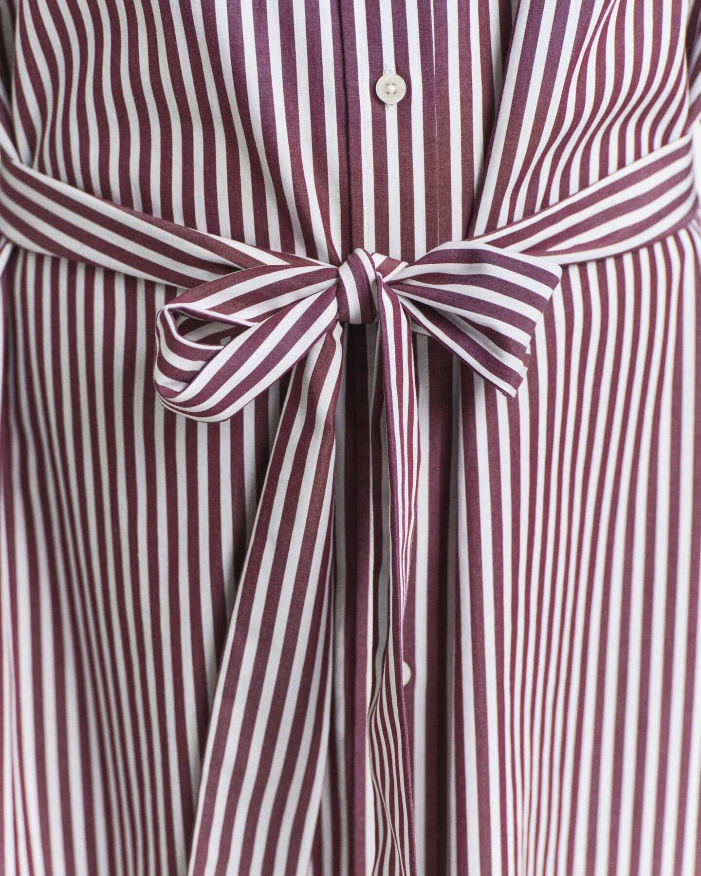 Belted Classic Poplin Shirt Dress