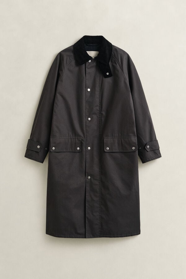 Waxed Barn Coat — DUSKY ANTHRACITE