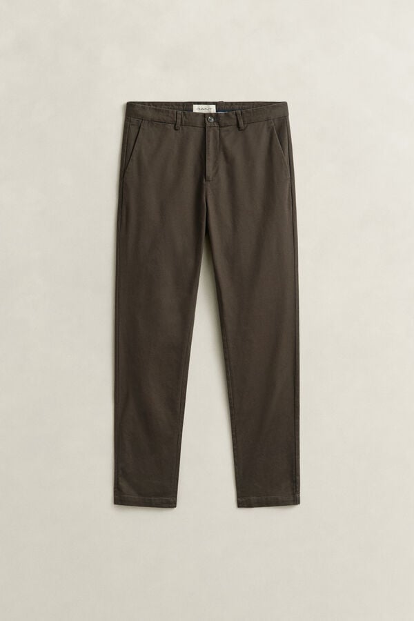 Slim Smart Chinos — SHADOW BROWN