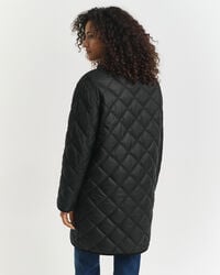 Quilted Corduroy Trim Coat