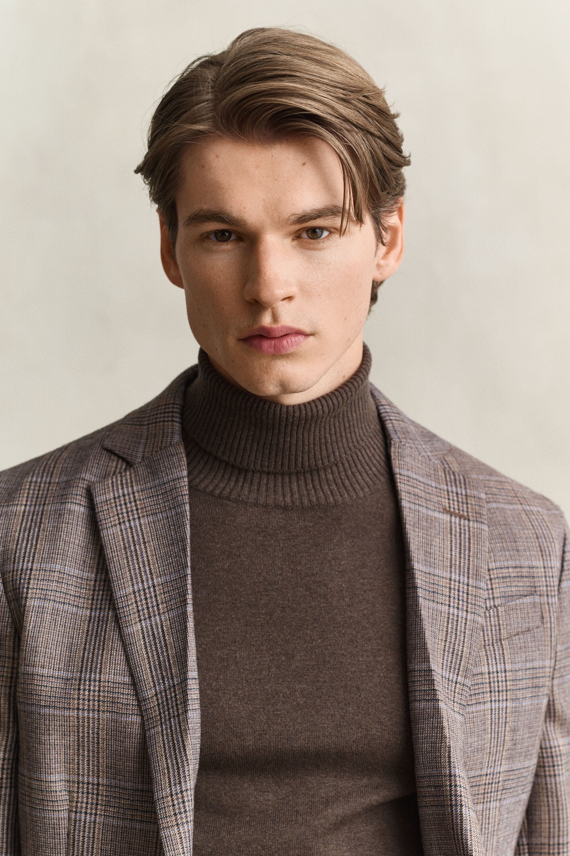 Checked Wool Suit Jacket