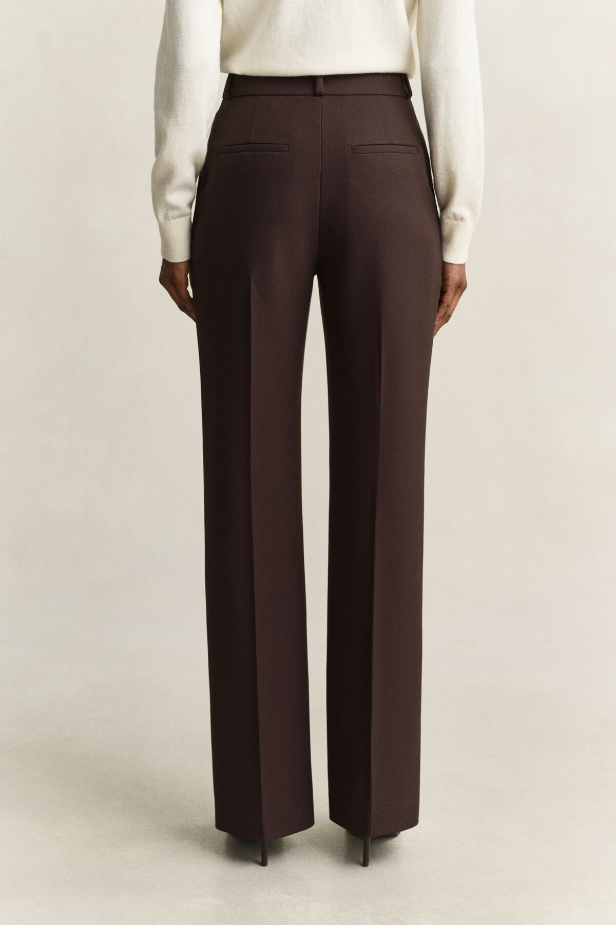 Flared Nautical Pants — DEEP BROWN