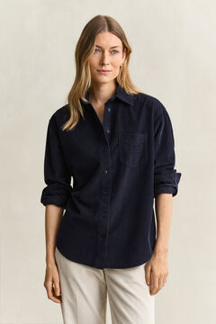 Relaxed Corduroy Shirt — EVENING BLUE 7