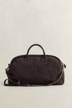 Suede Duffel Bag — RICH BROWN 1