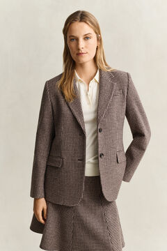 Houndstooth Blazer — FADED TAUPE 6