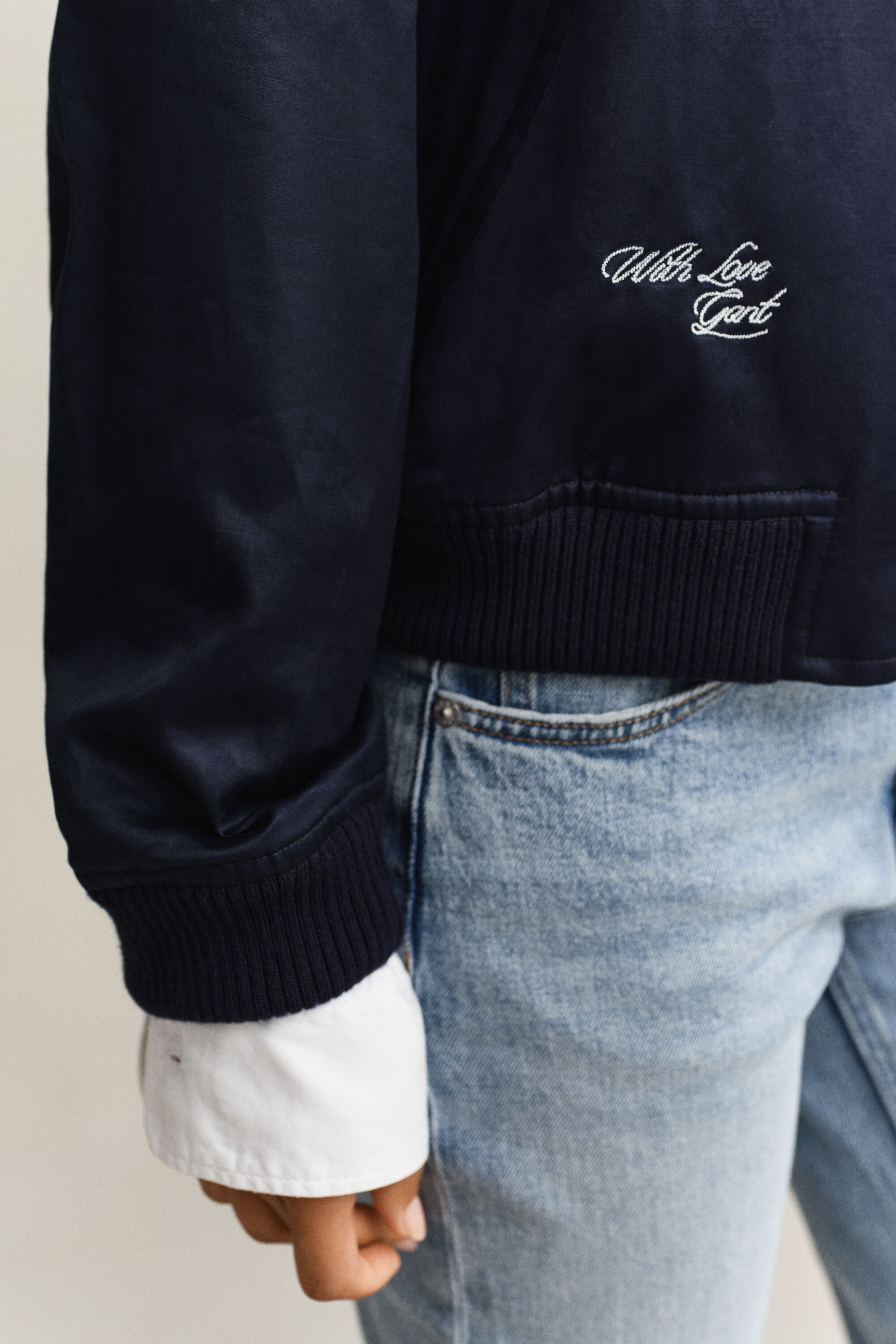 Satin Varsity Jacket