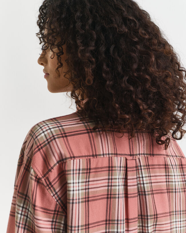 Relaxed Fit Checked Flannel Shirt