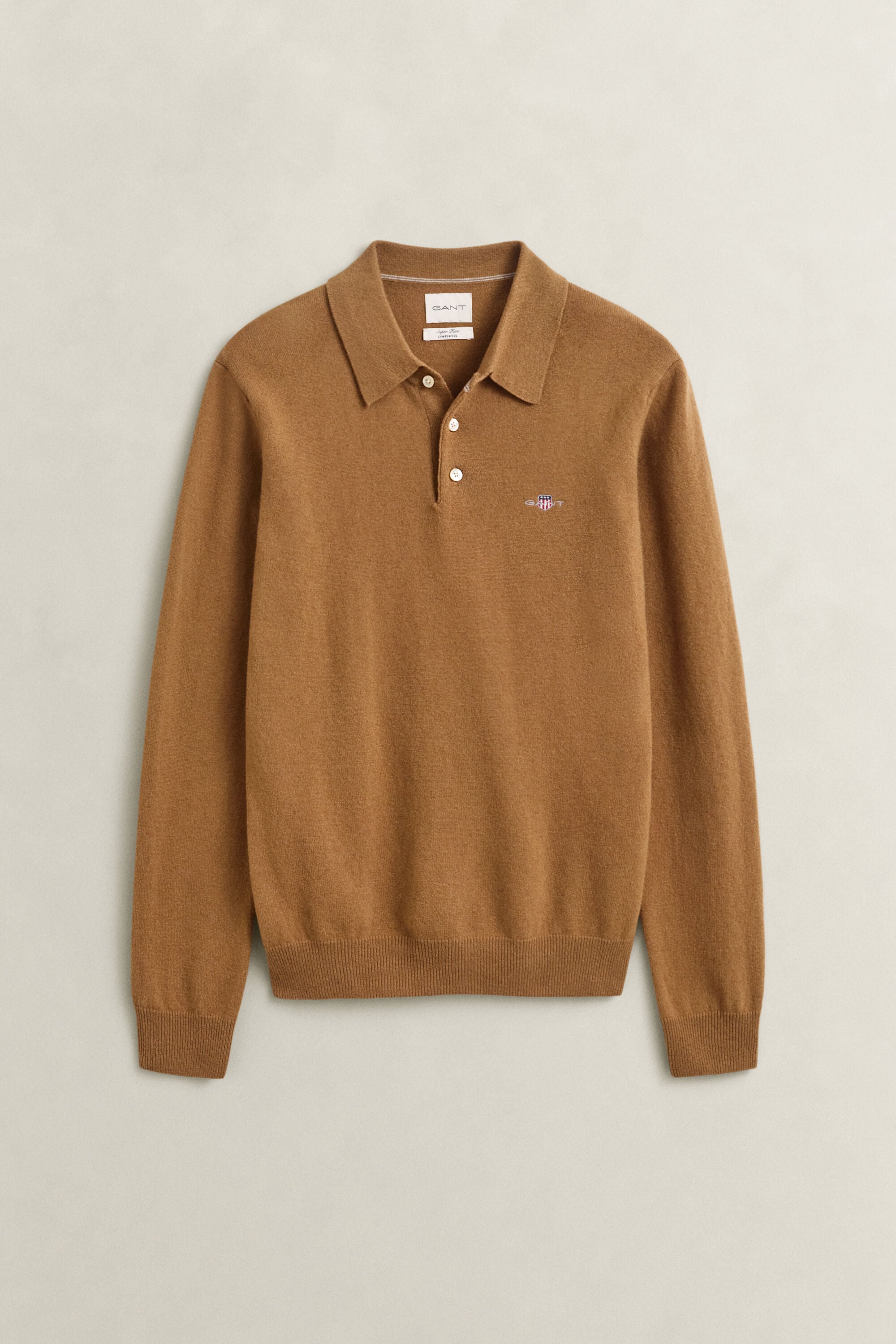 Superfine Lambswool Polo Sweater