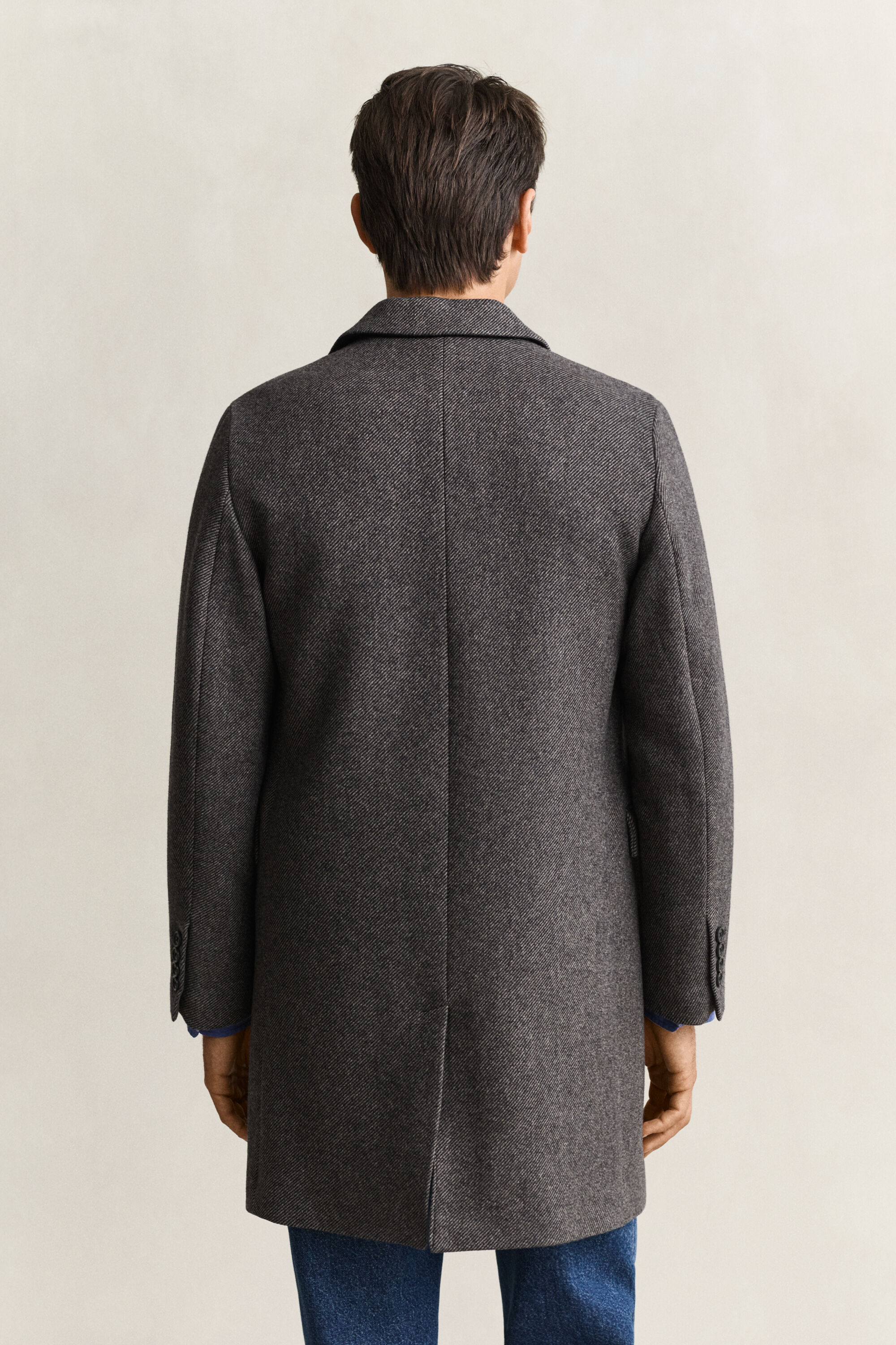 Two-Toned Wool Coat