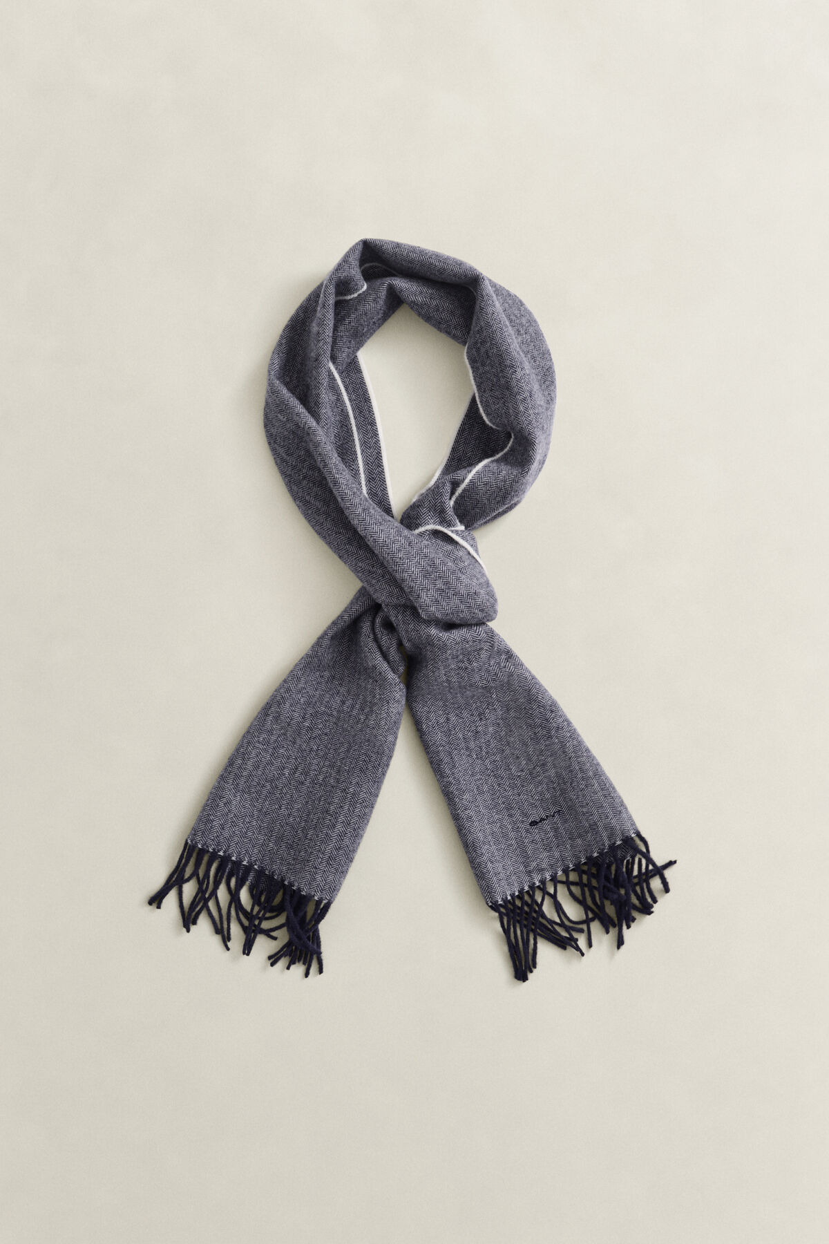 Herringbone Scarf — EVENING BLUE