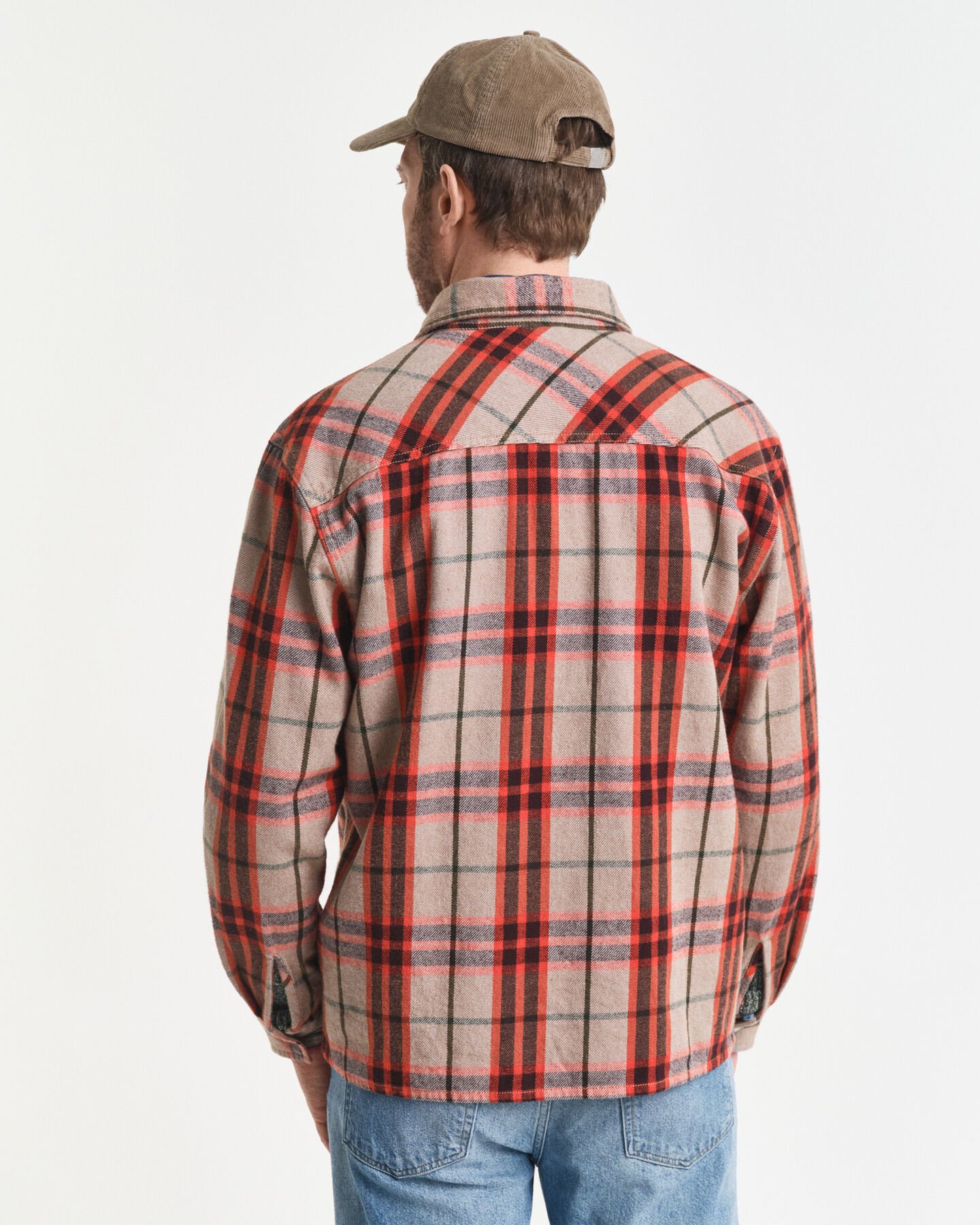 Relaxed Fit Checked Overshirt