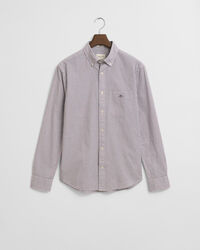 Regular Fit Micro Checked Classic Poplin Shirt