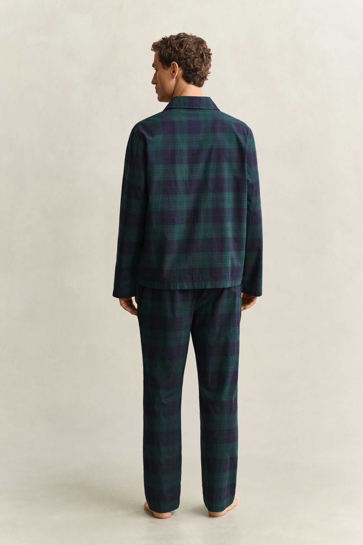 Checked Pajama Set Gift Box — TARTAN GREEN